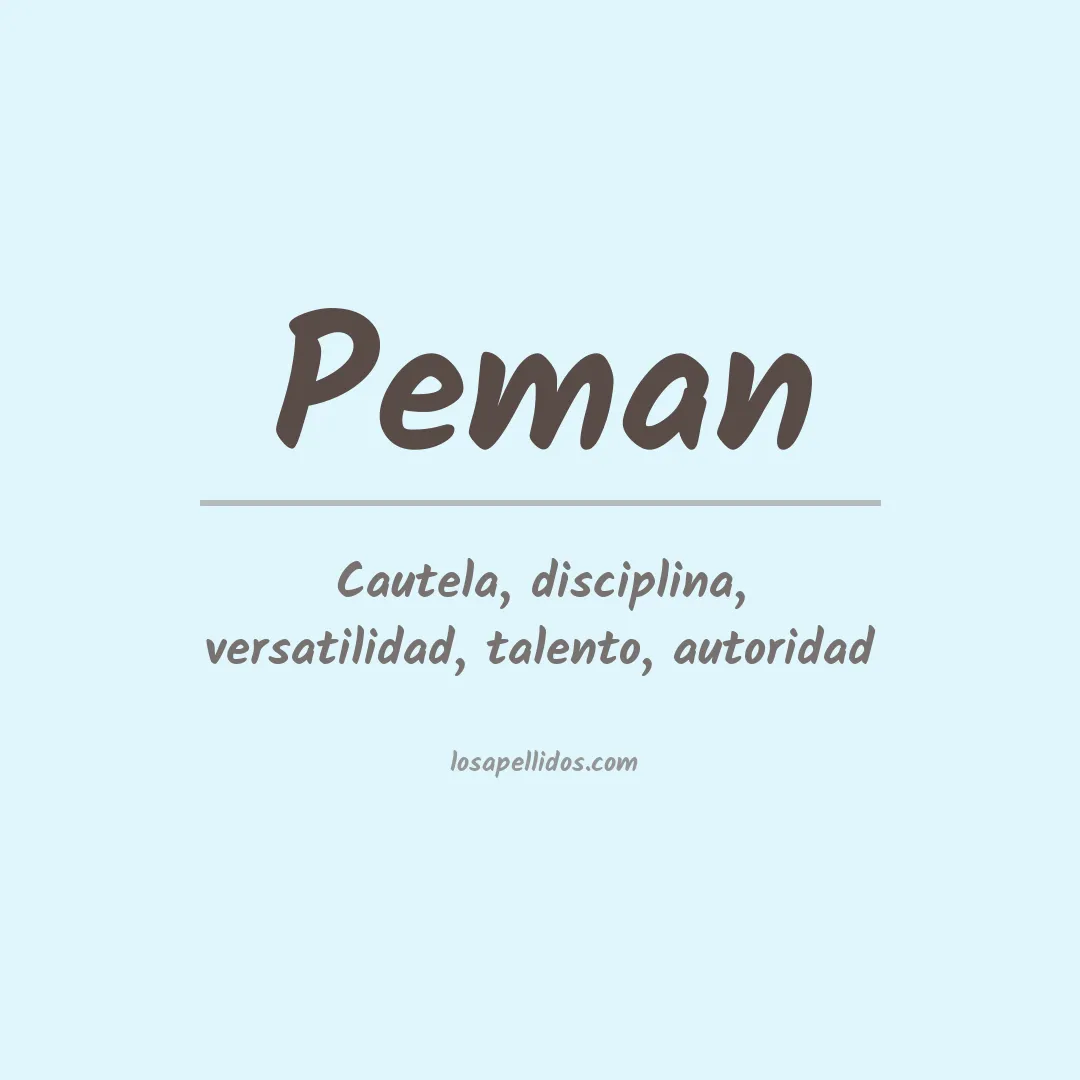 Apellido Peman