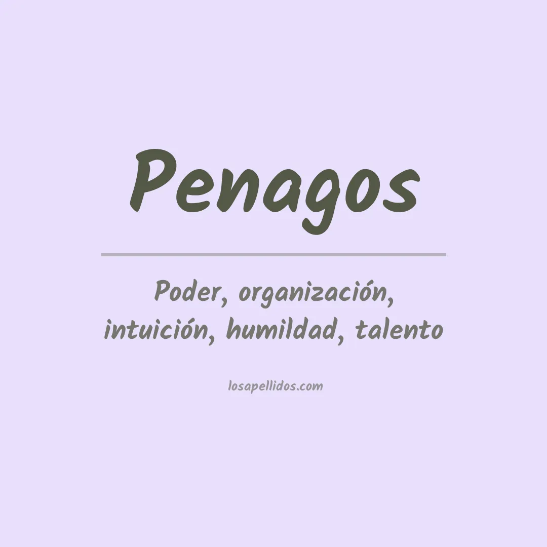 Apellido Penagos