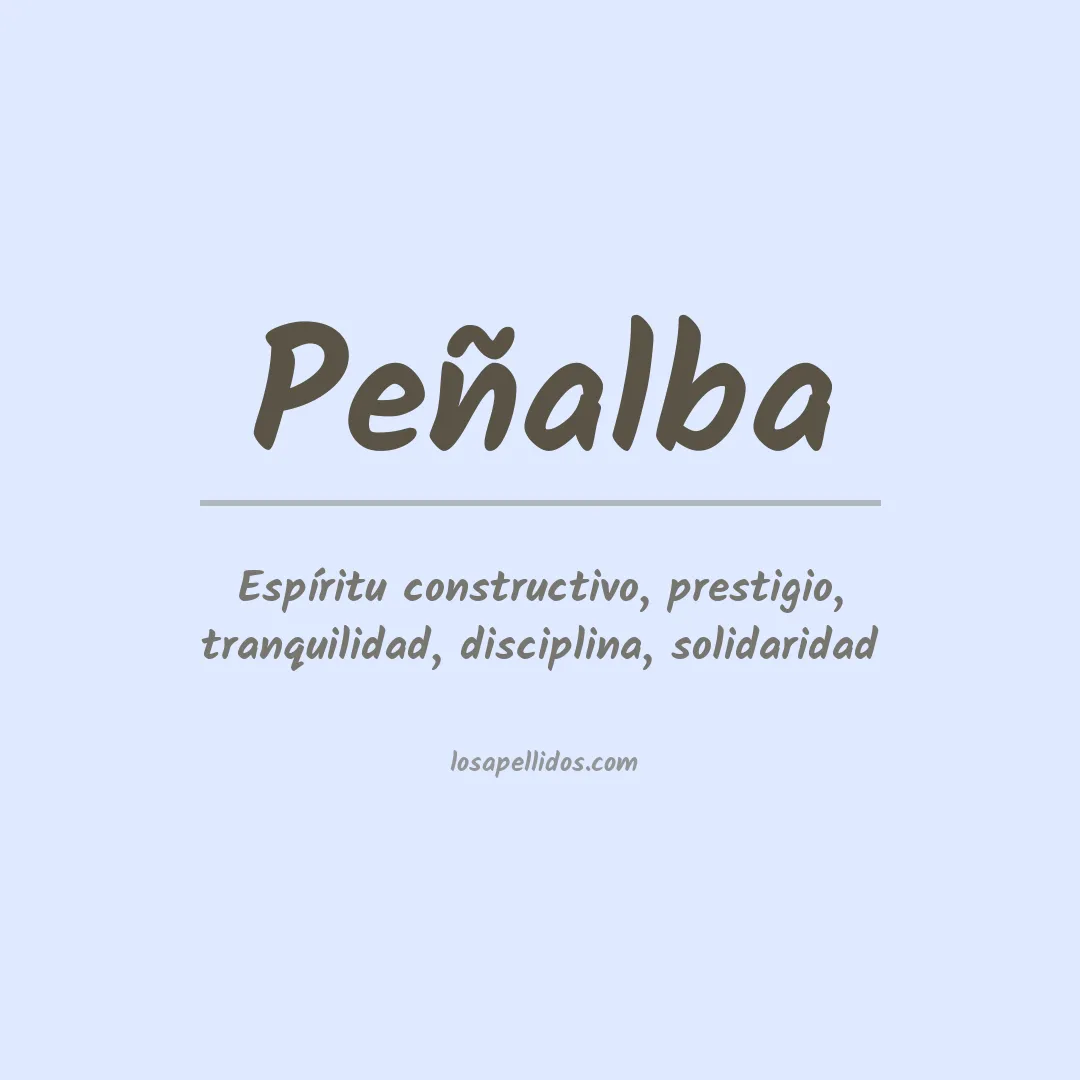 Apellido Peñalba