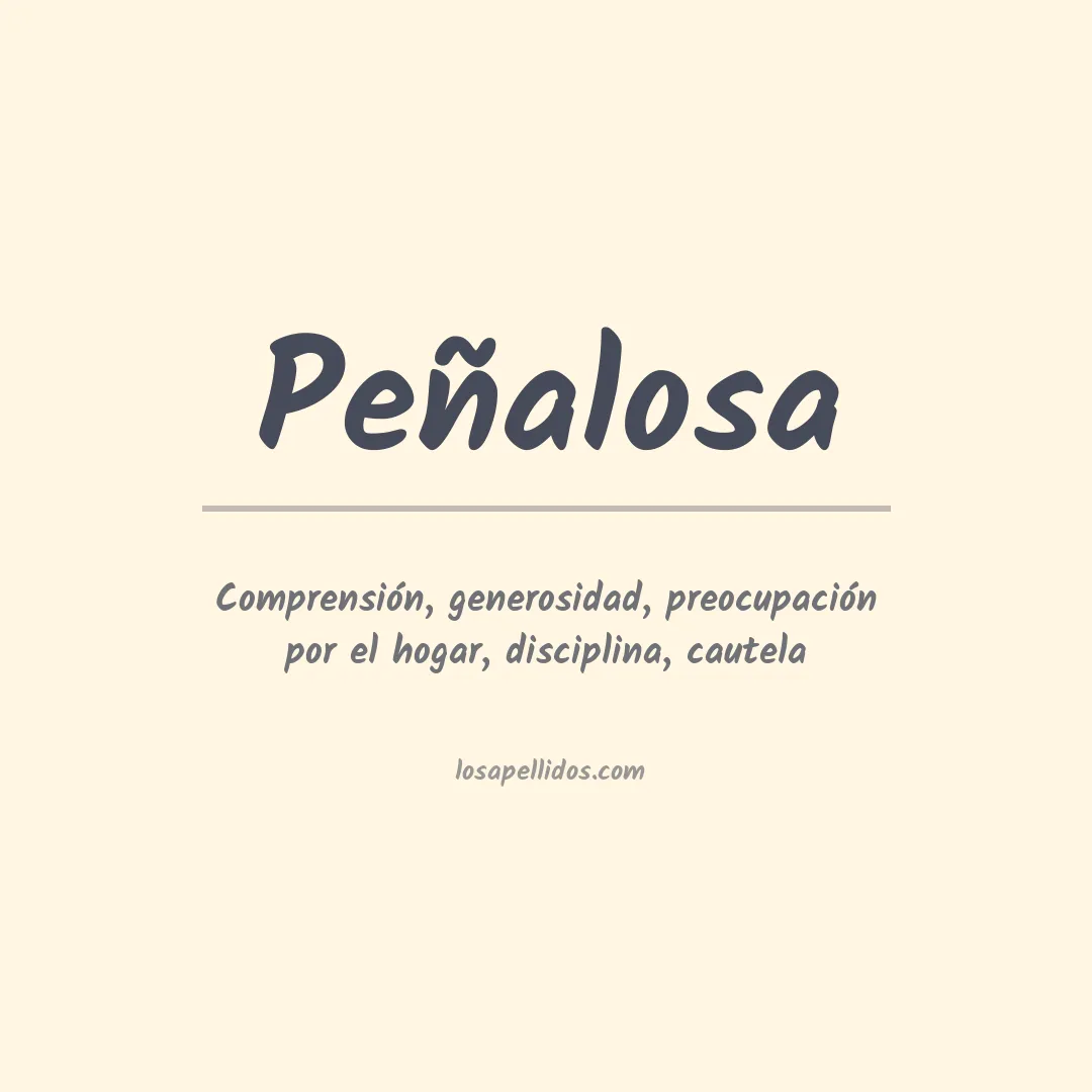 Apellido Peñalosa