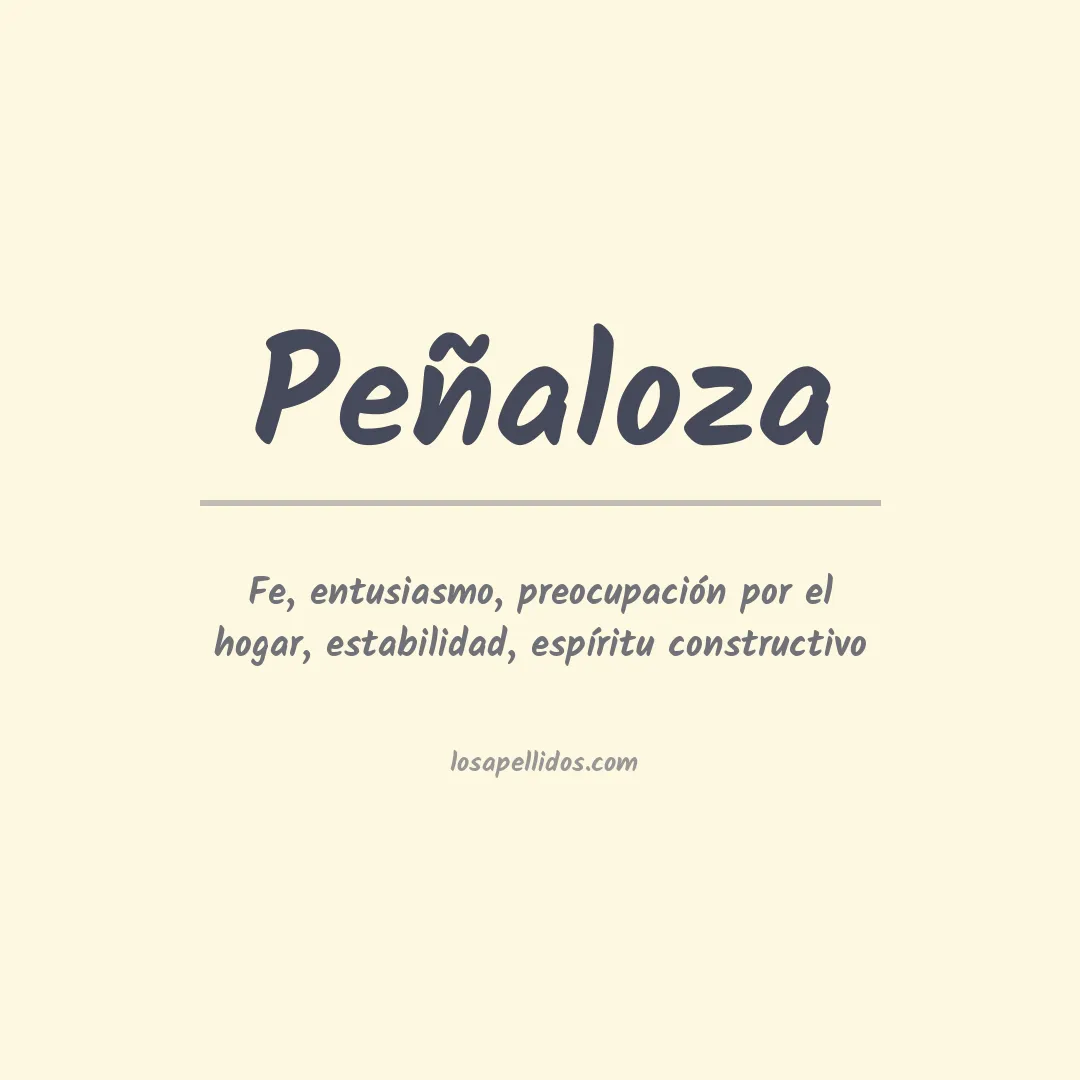 Apellido Peñaloza