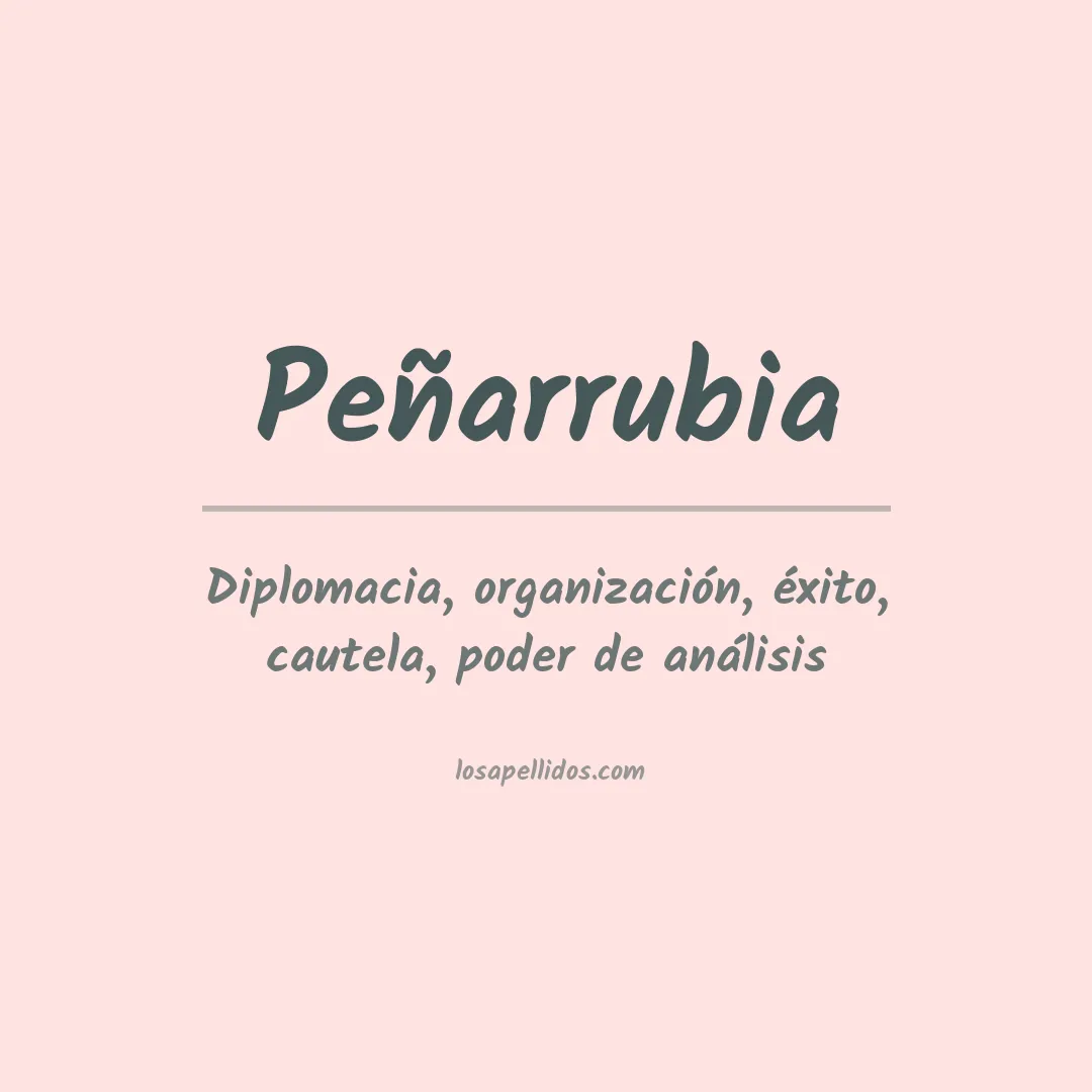 Apellido Peñarrubia