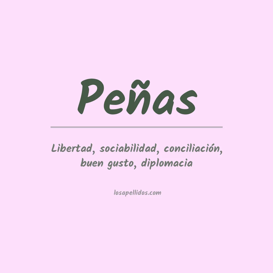 Apellido Peñas