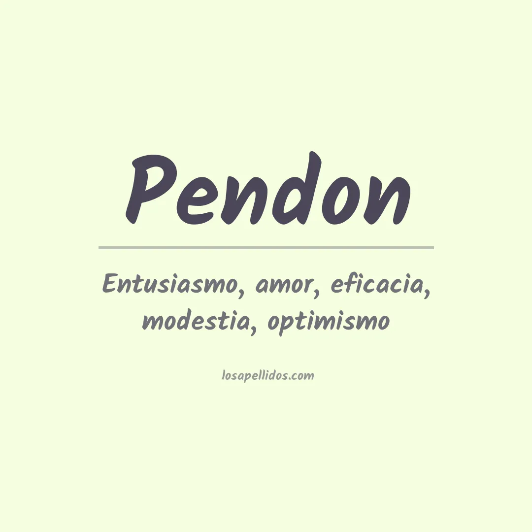 Apellido Pendon