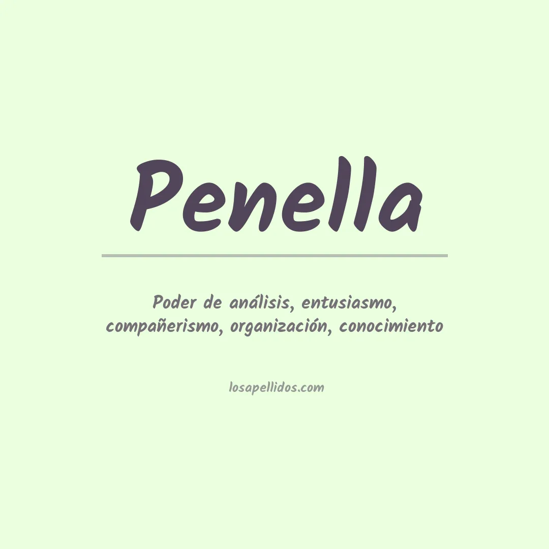 Apellido Penella