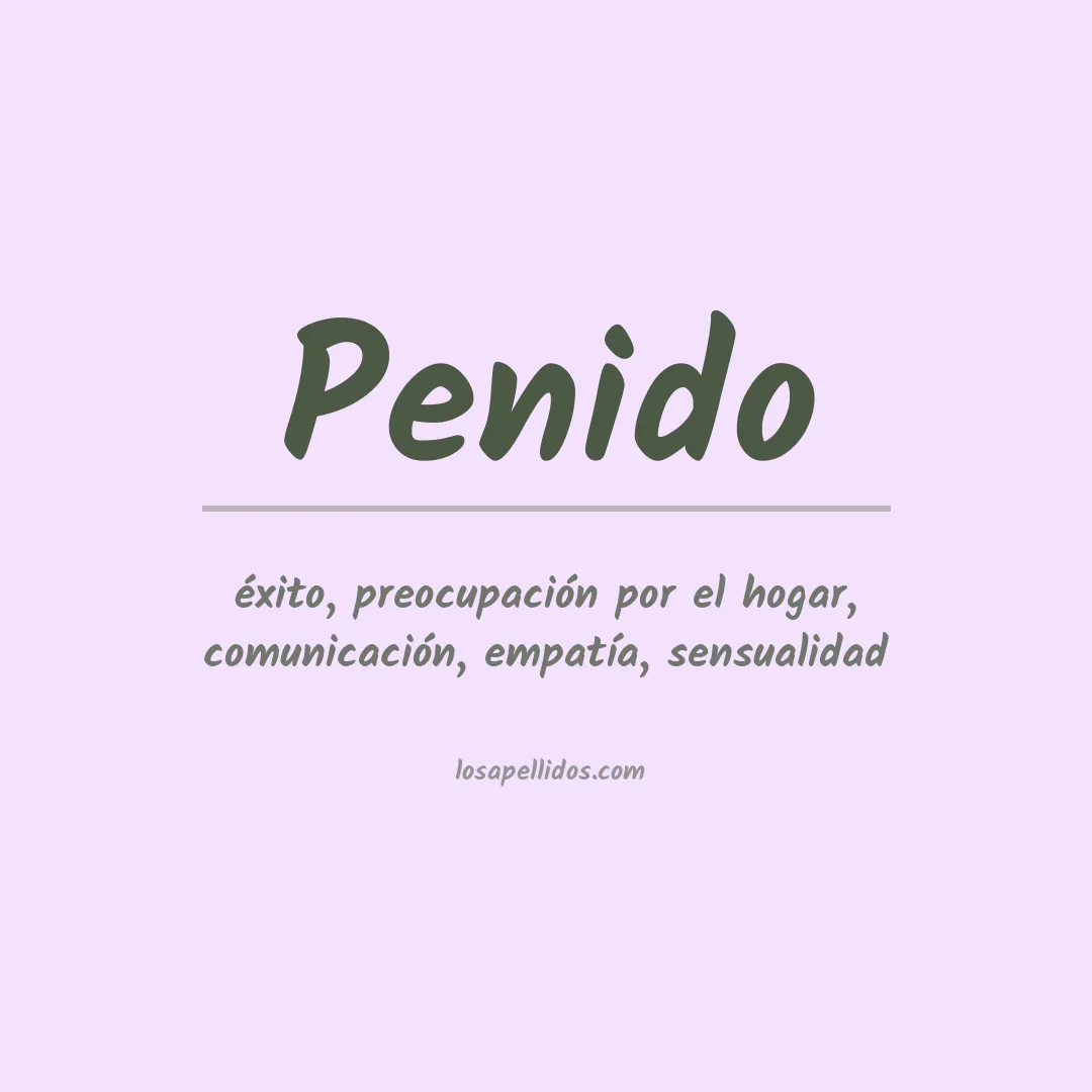 Significado del Apellido Penido