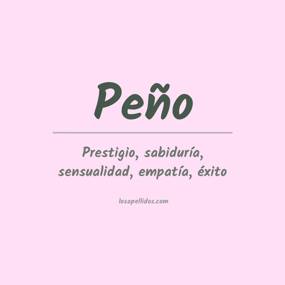Apellido Peño