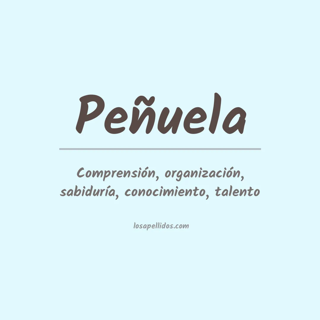 Apellido Peñuela