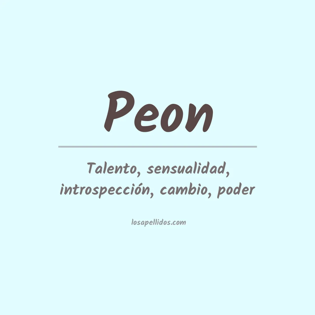 Apellido Peon