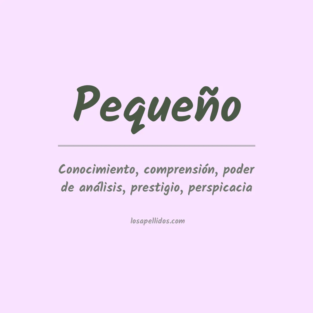 Apellido Pequeño