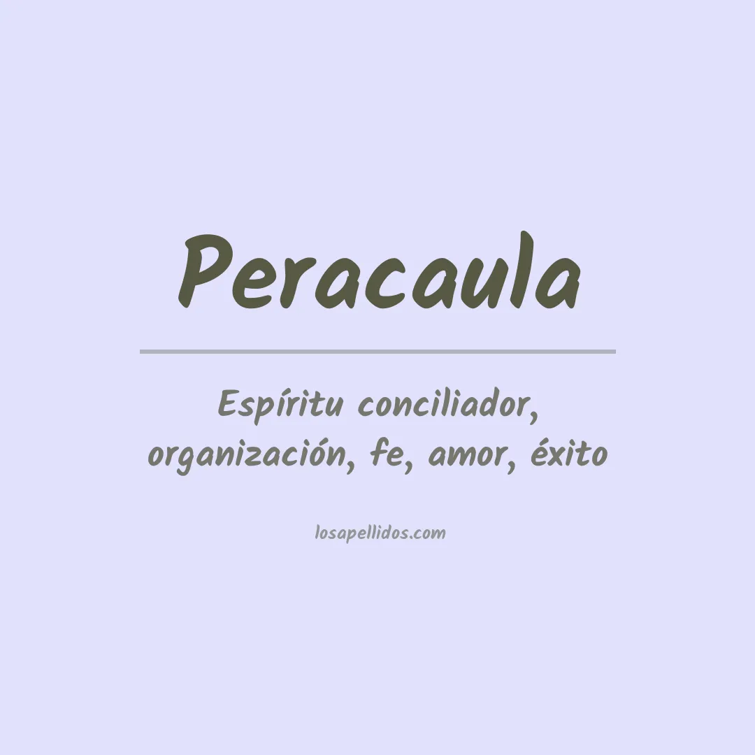 Apellido Peracaula