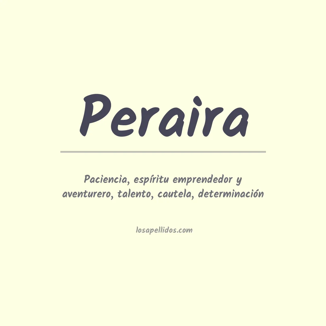 Apellido Peraira