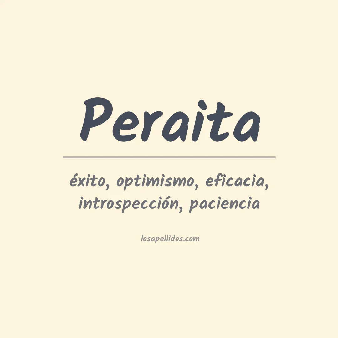 Apellido Peraita