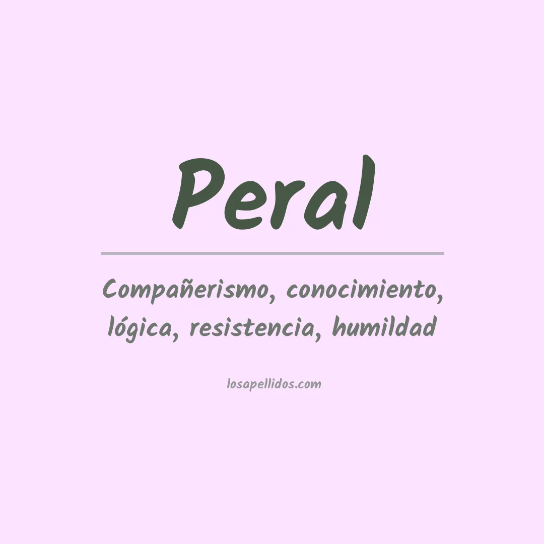 Apellido Peral