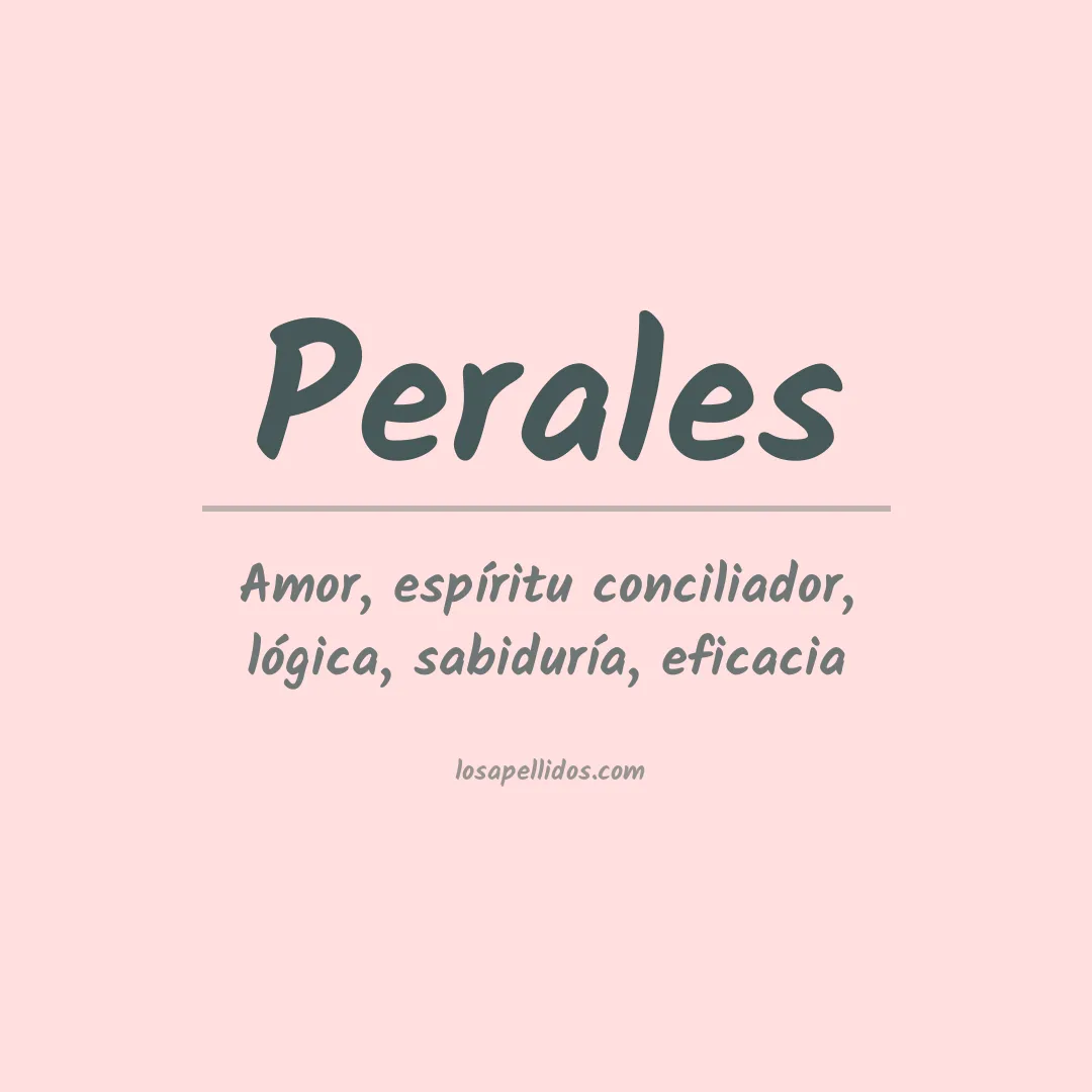 Apellido Perales