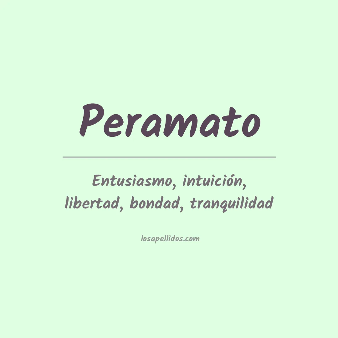 Apellido Peramato