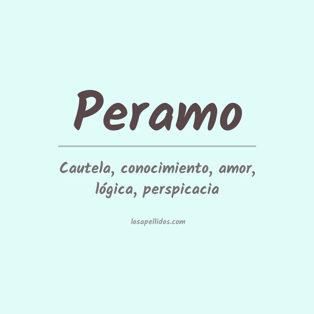 Apellido Peramo