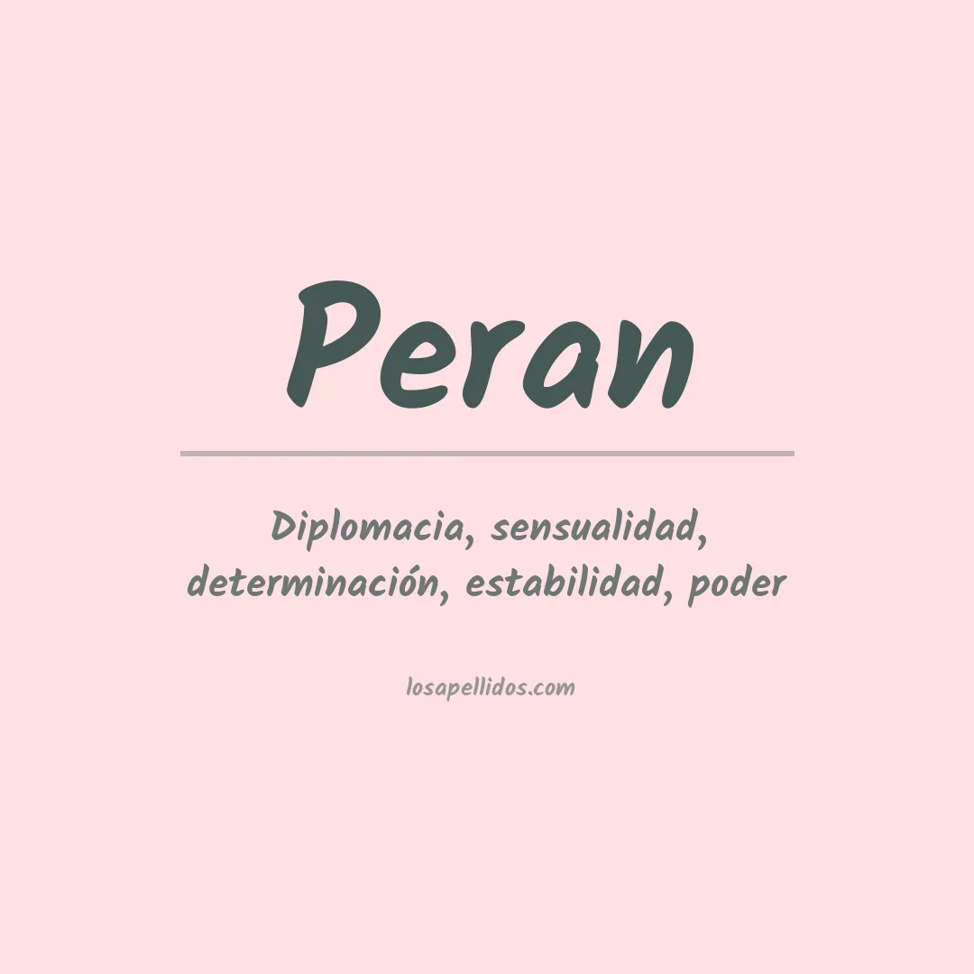 Apellido Peran