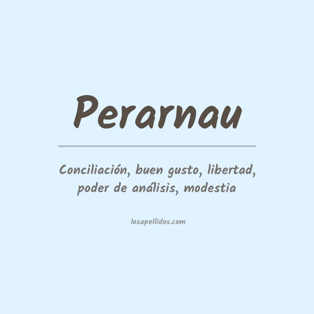Apellido Perarnau