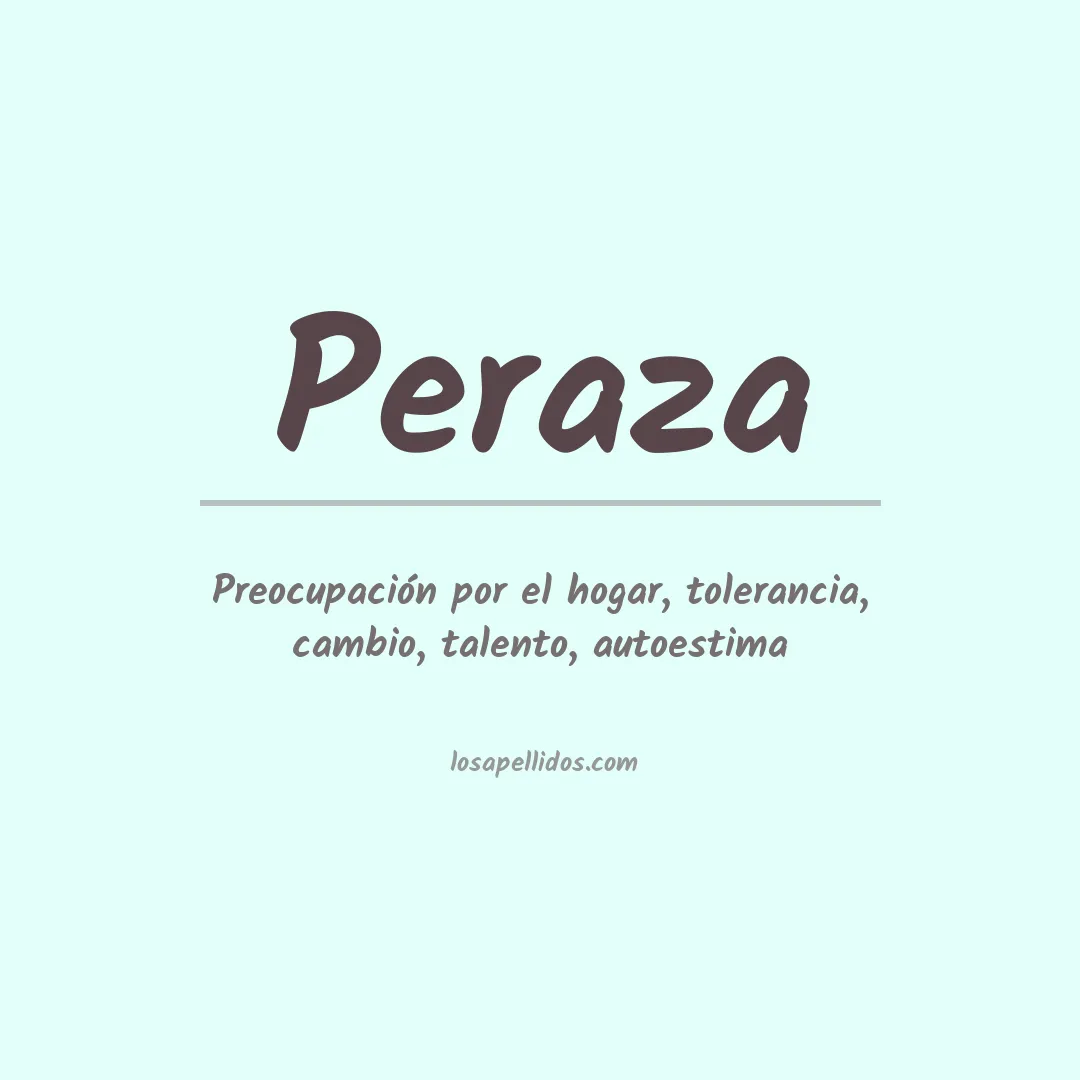Apellido Peraza