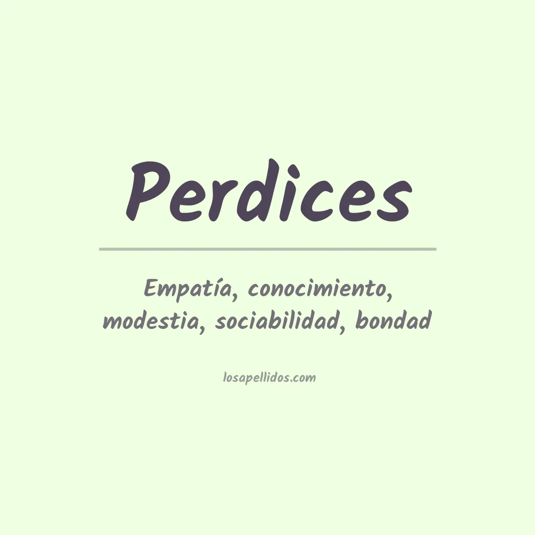 Apellido Perdices