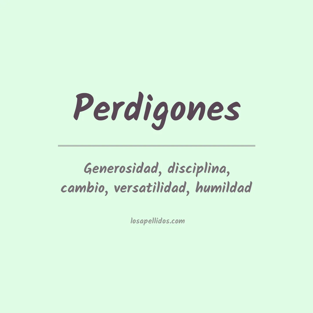 Apellido Perdigones