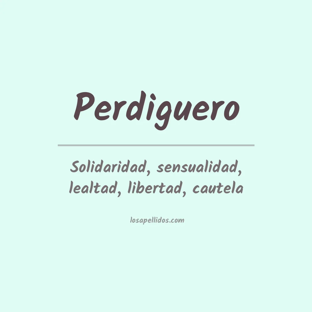 Apellido Perdiguero