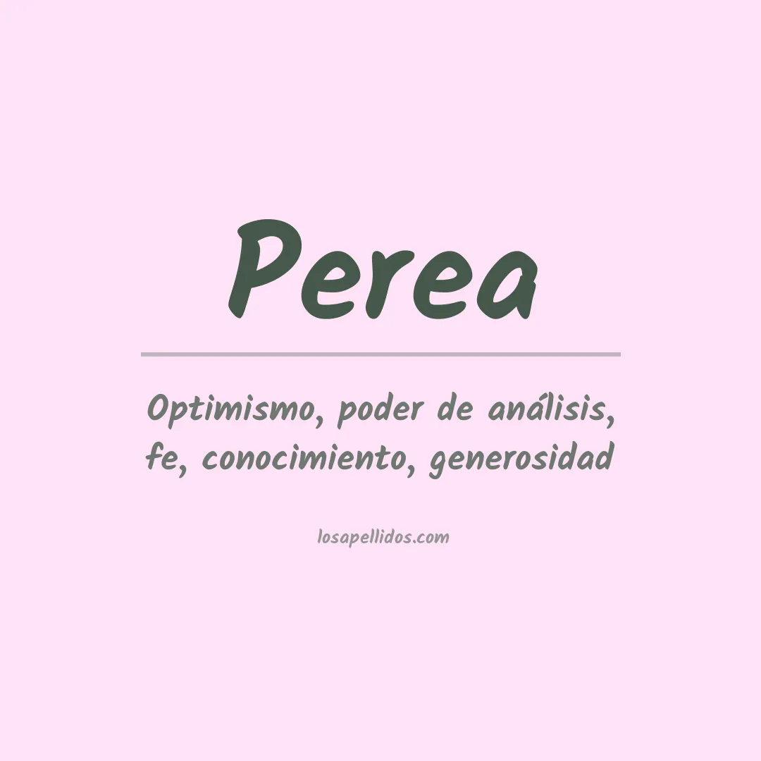 Apellido Perea