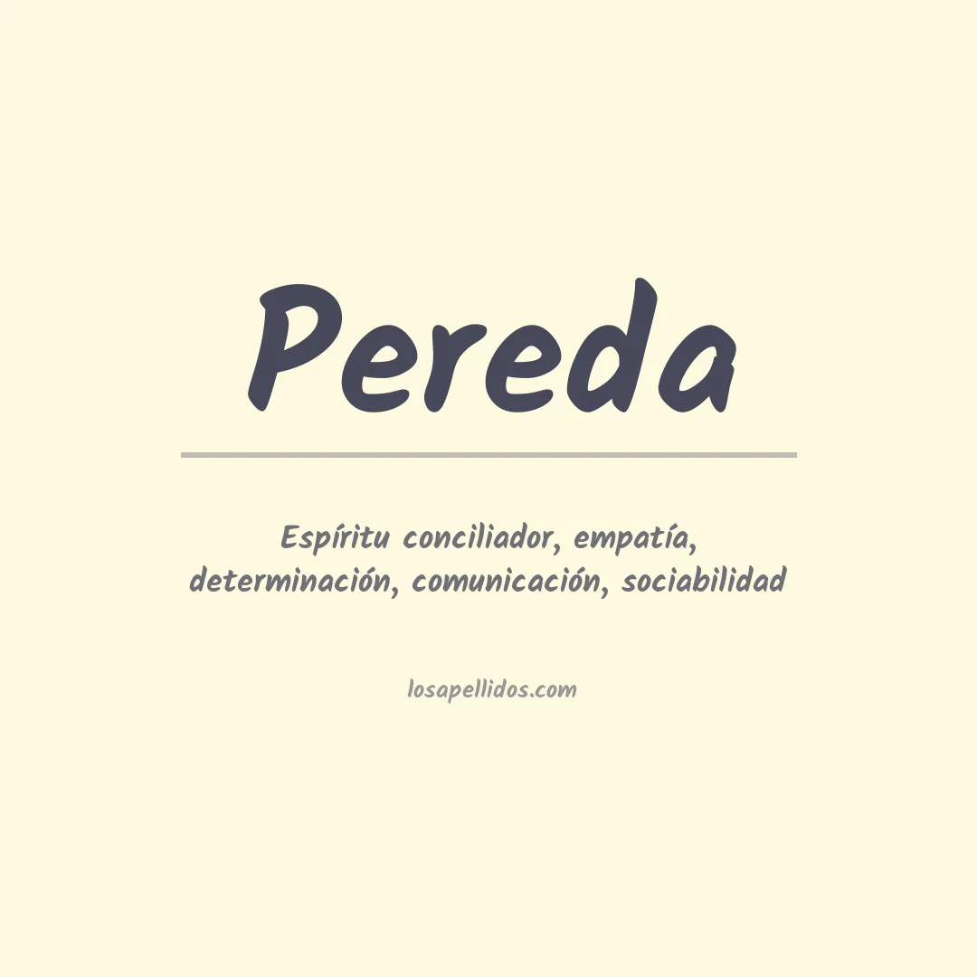 Apellido Pereda