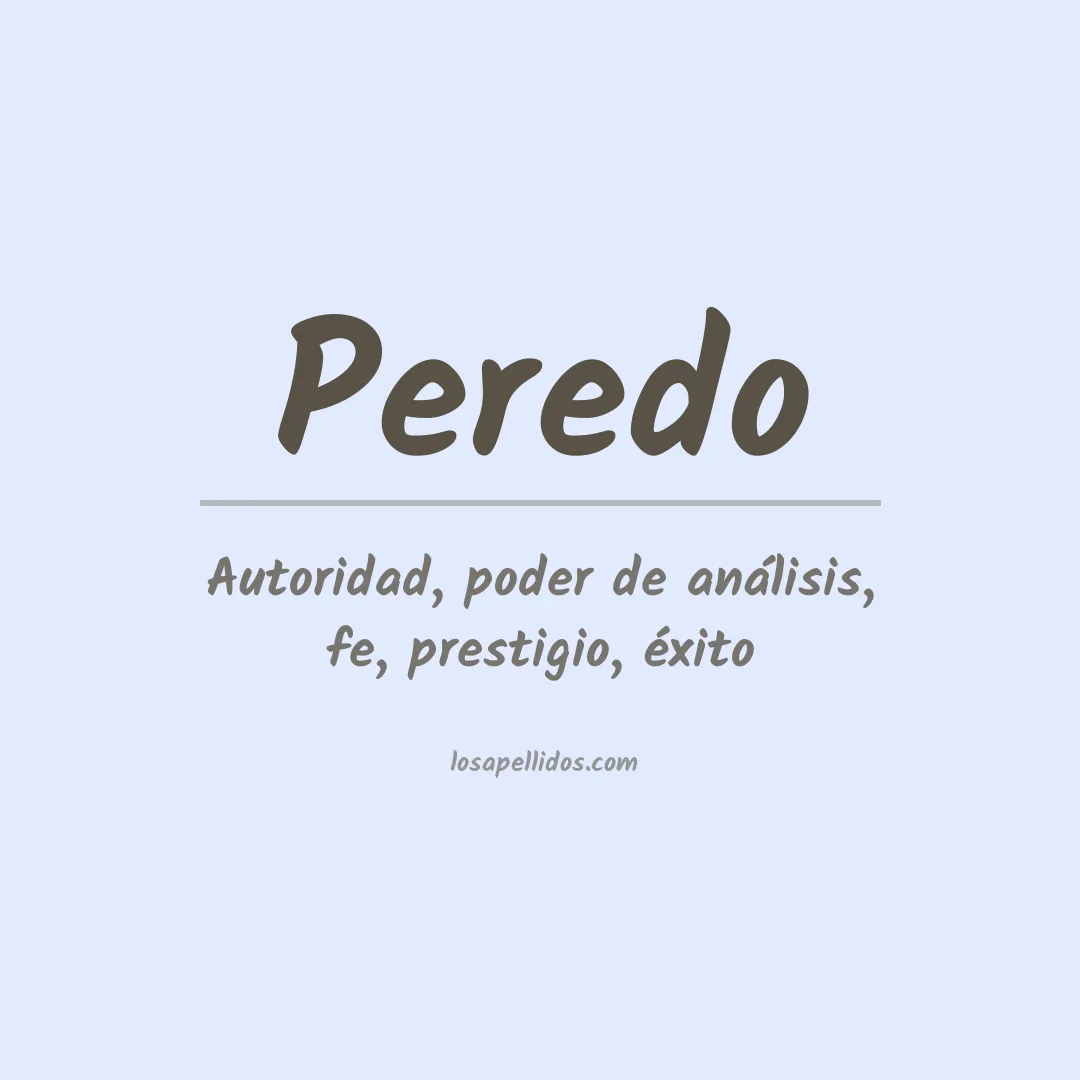 Apellido Peredo