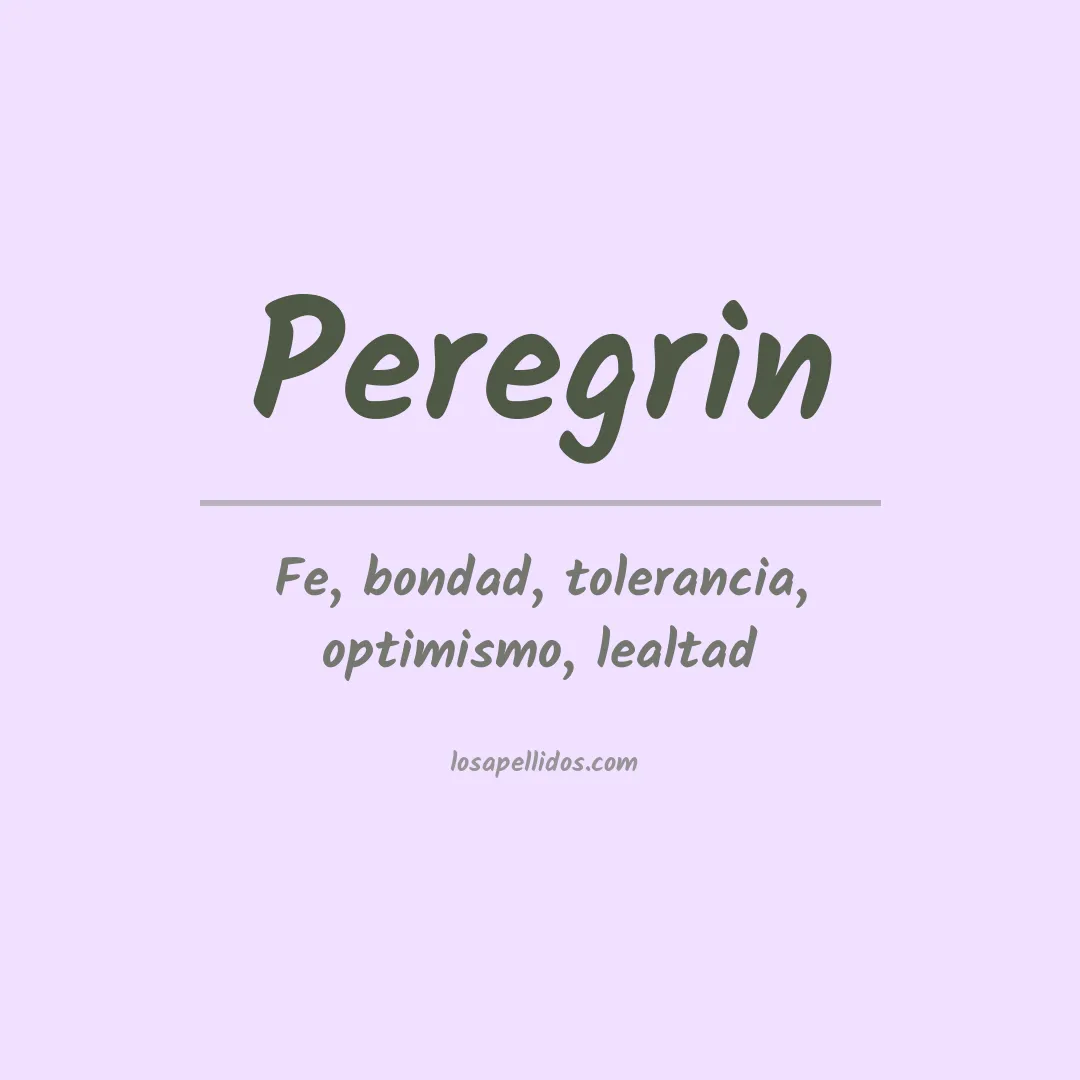 Apellido Peregrin