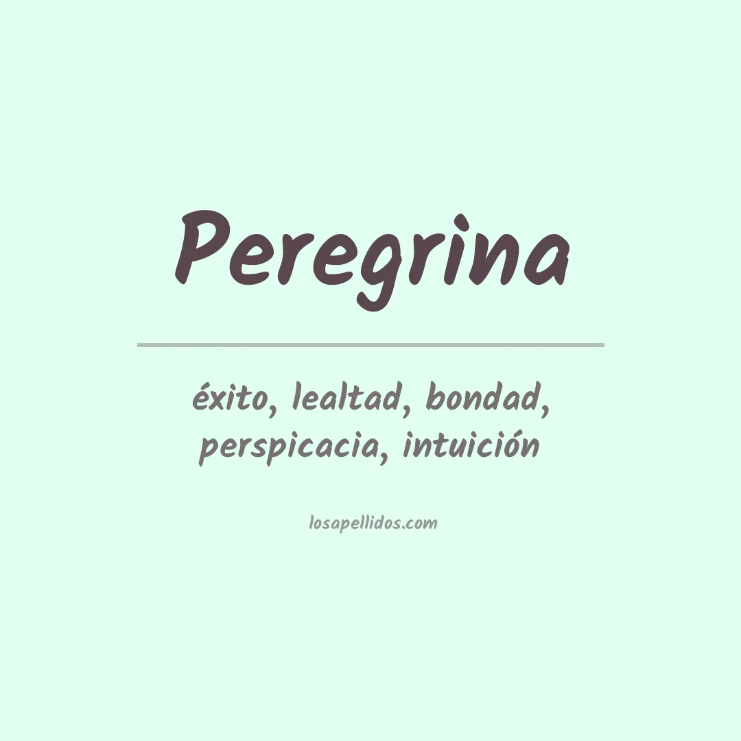 Apellido Peregrina