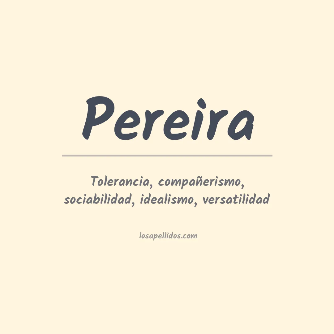 Apellido Pereira