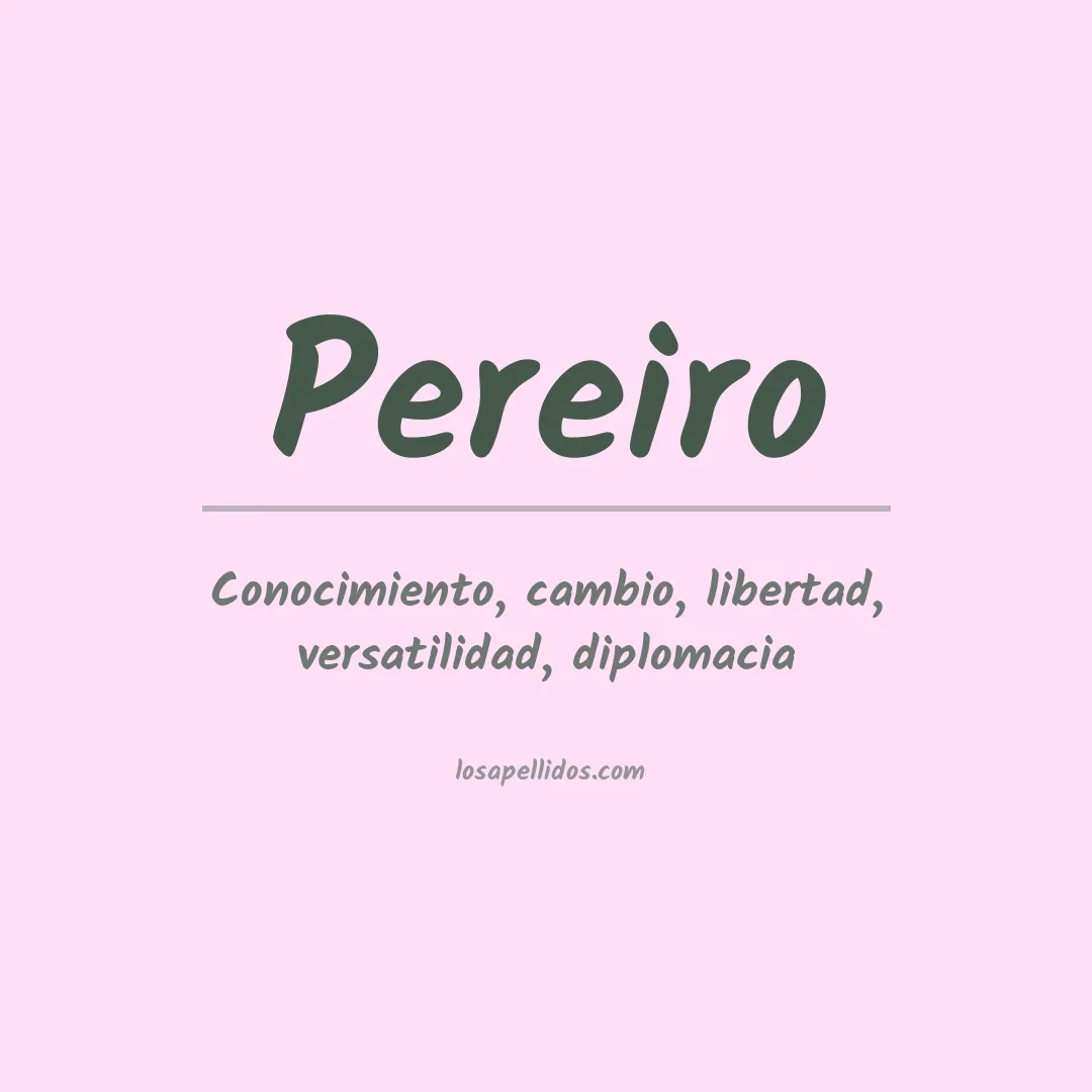 Apellido Pereiro