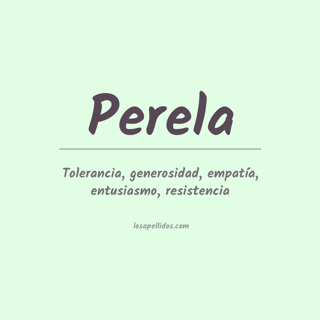 Apellido Perela