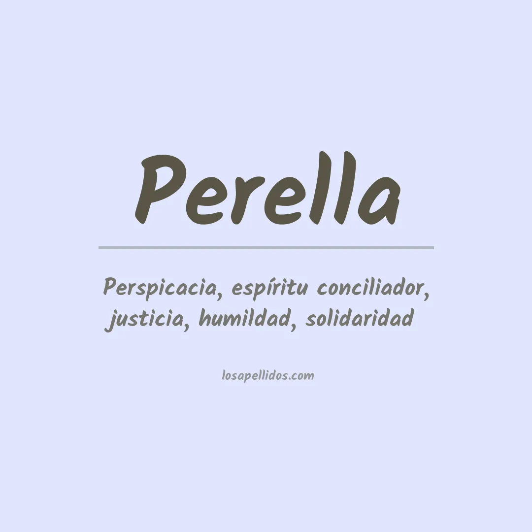 Apellido Perella
