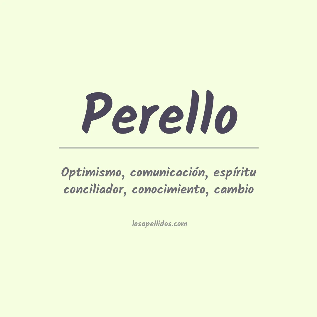 Apellido Perelló