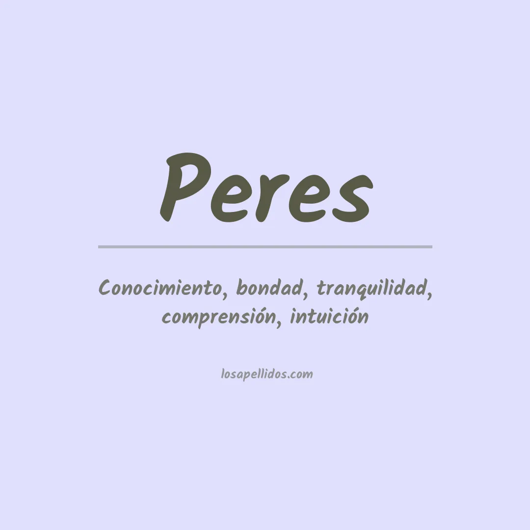 Apellido Peres