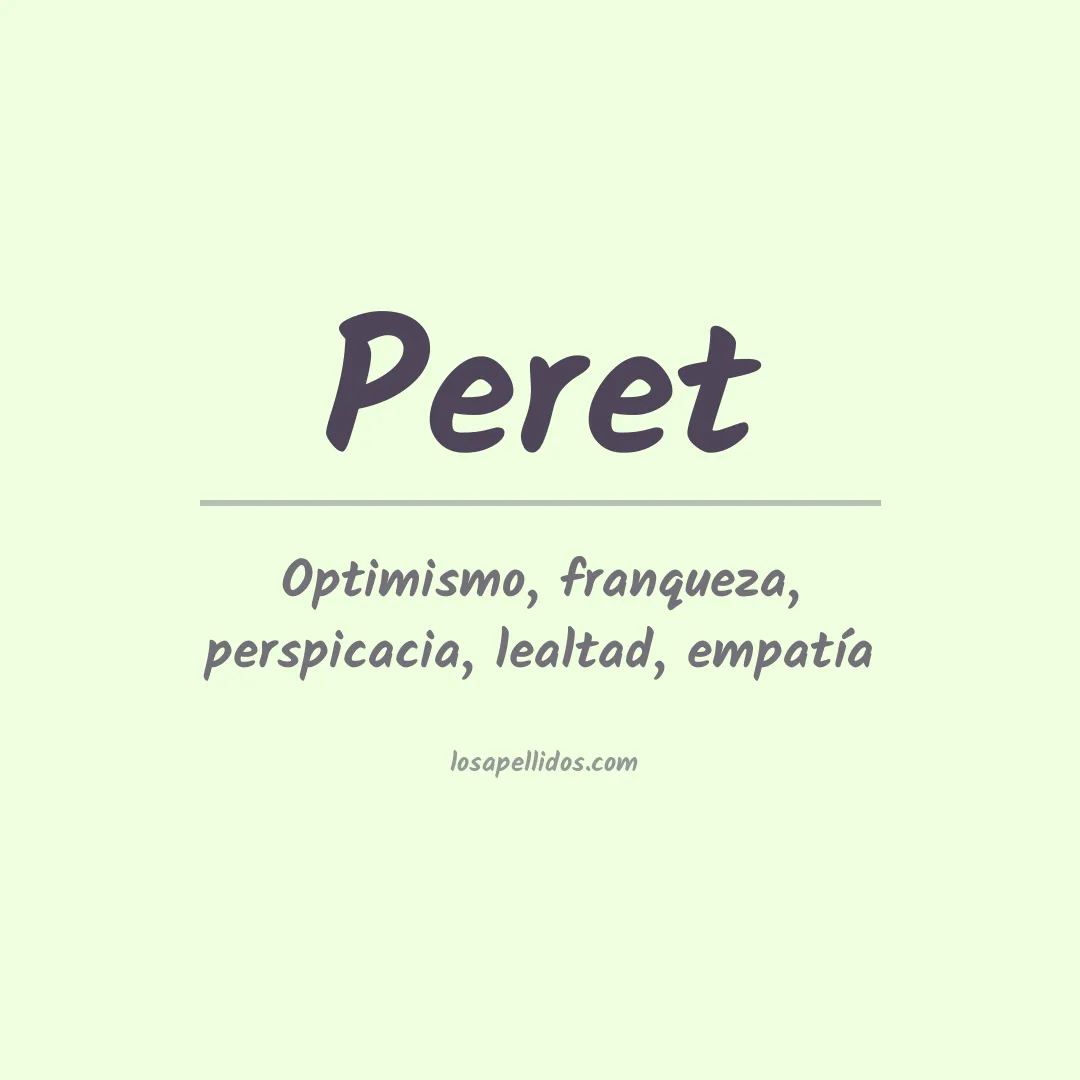 Apellido Peret