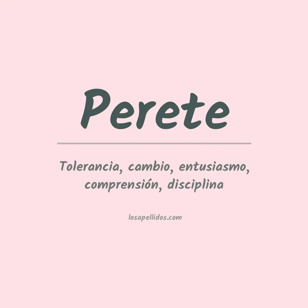 Apellido Perete