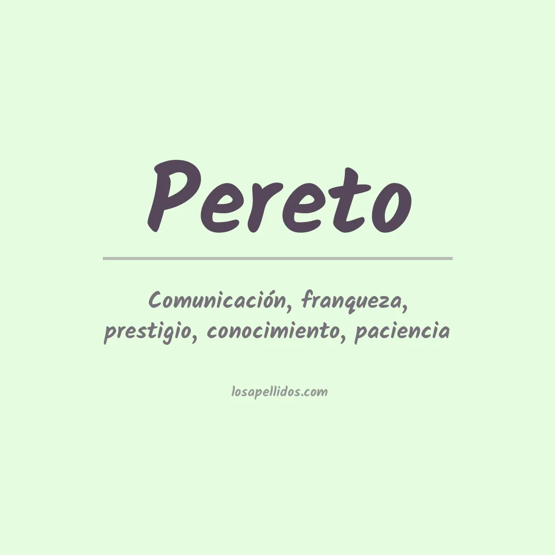 Apellido Pereto