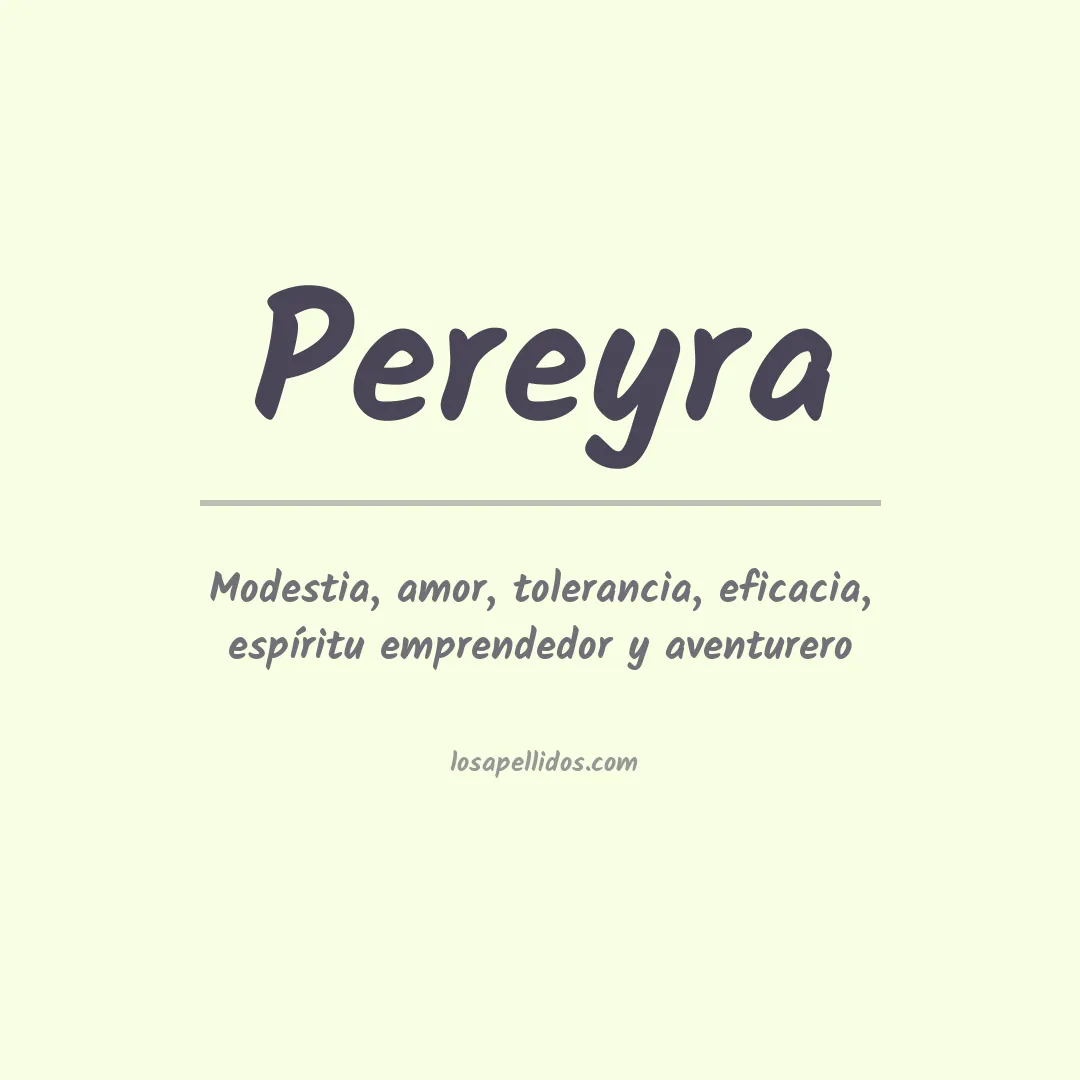 Apellido Pereyra
