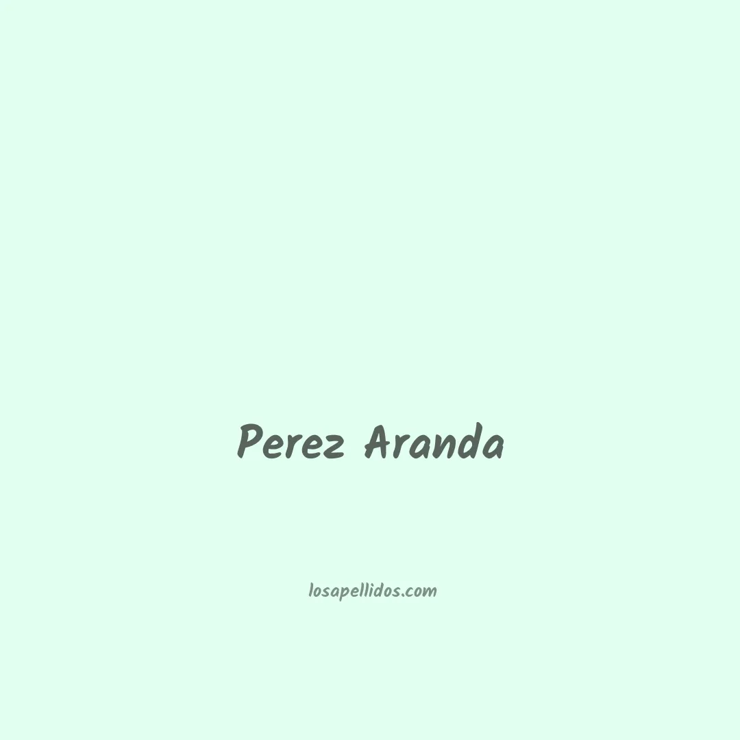 Perez aranda en chino