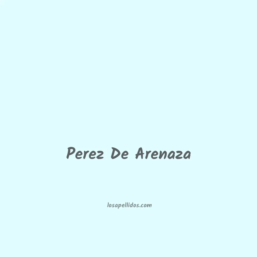 Perez de arenaza en chino
