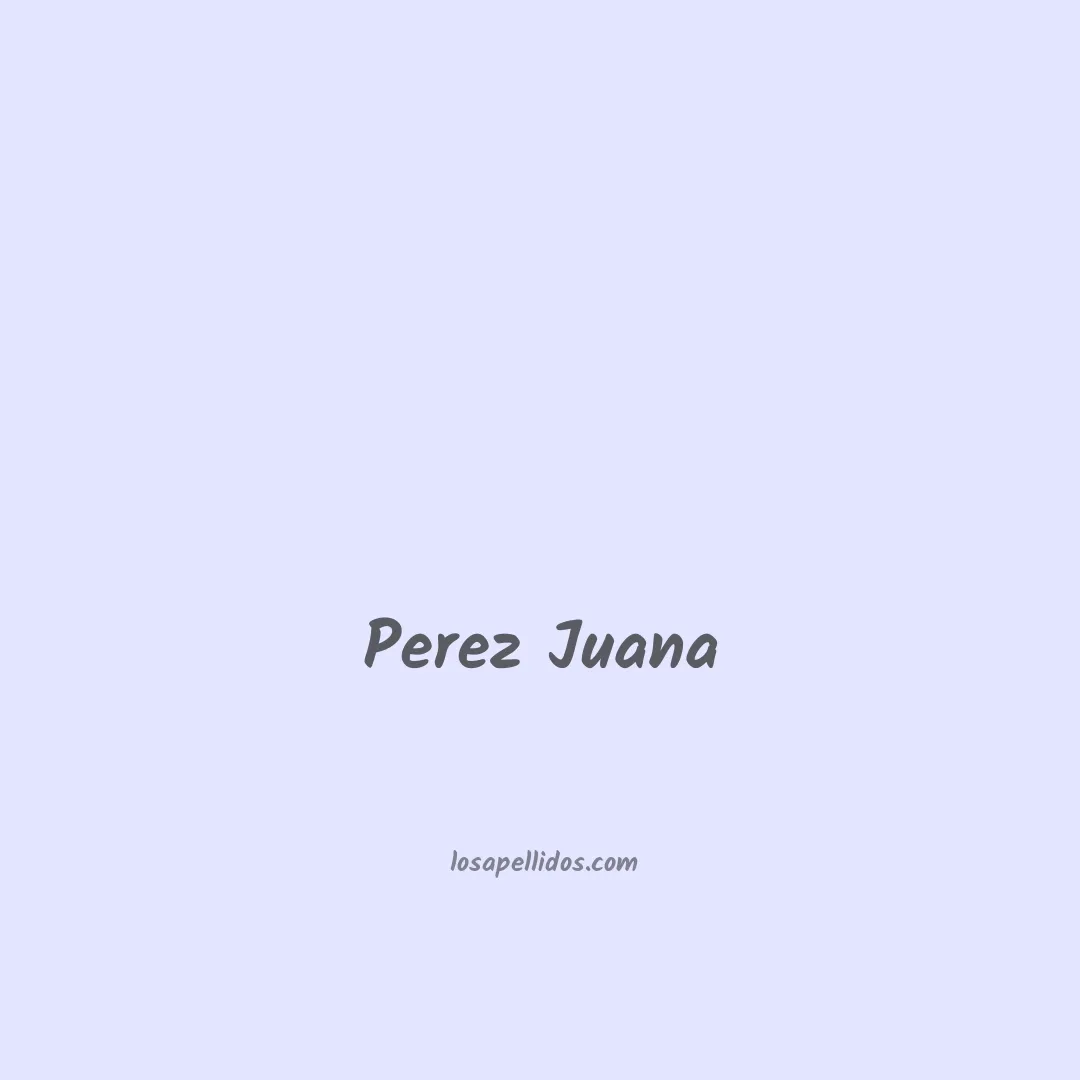 Perez juana en chino