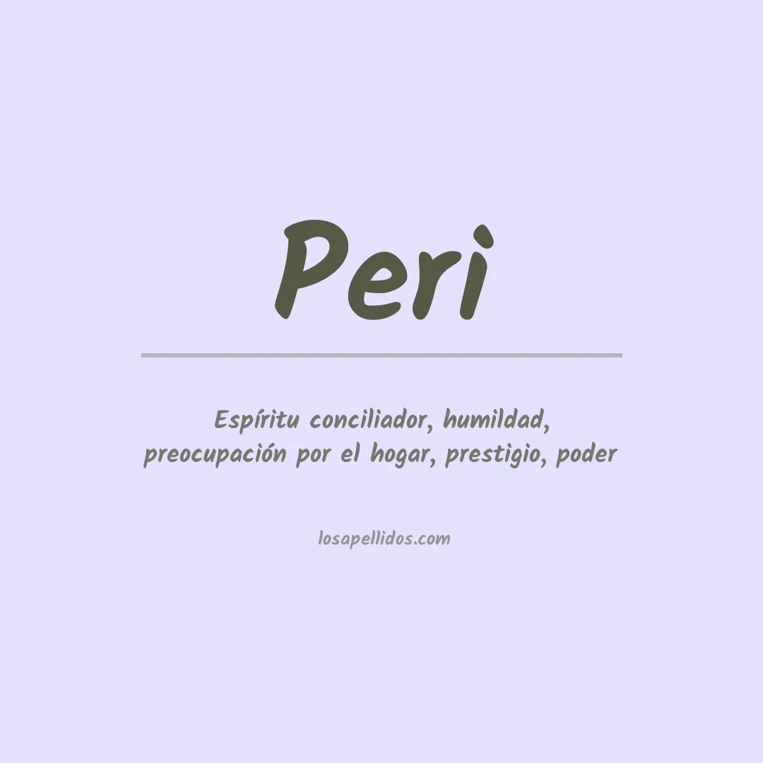 Apellido Peri