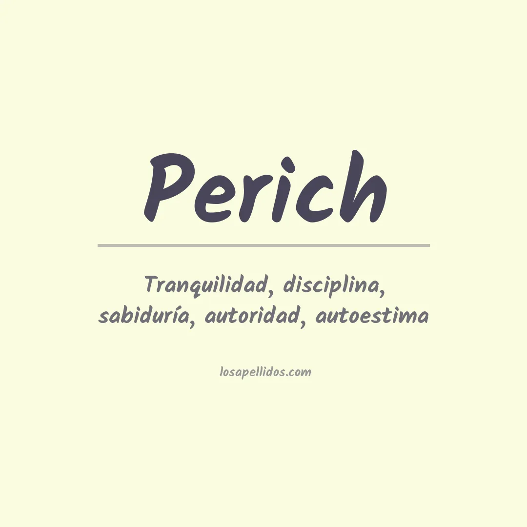 Apellido Perich