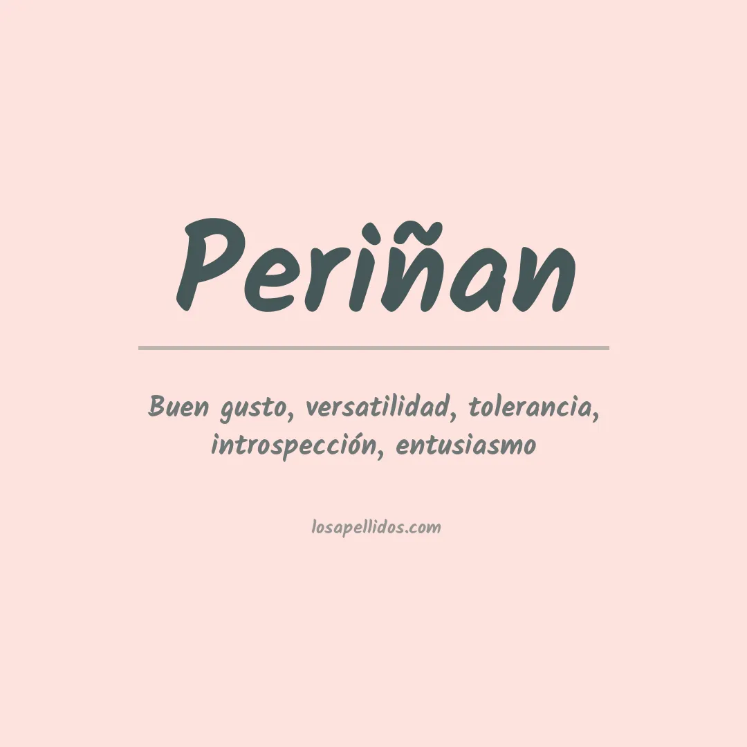Apellido Periñan