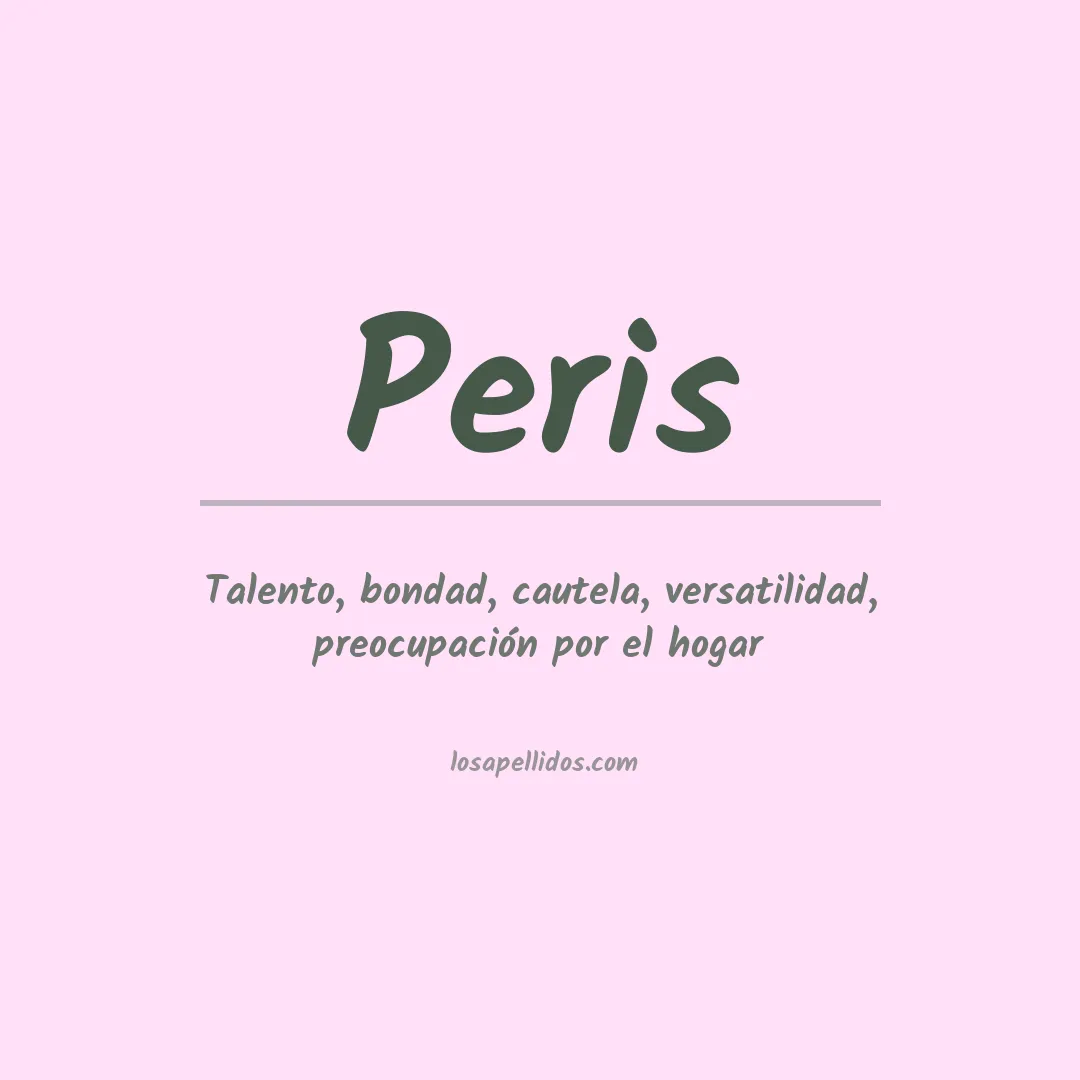 Apellido Peris