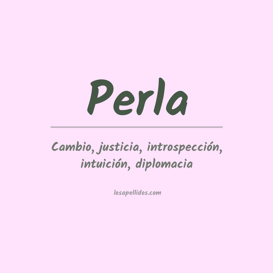 Apellido Perla